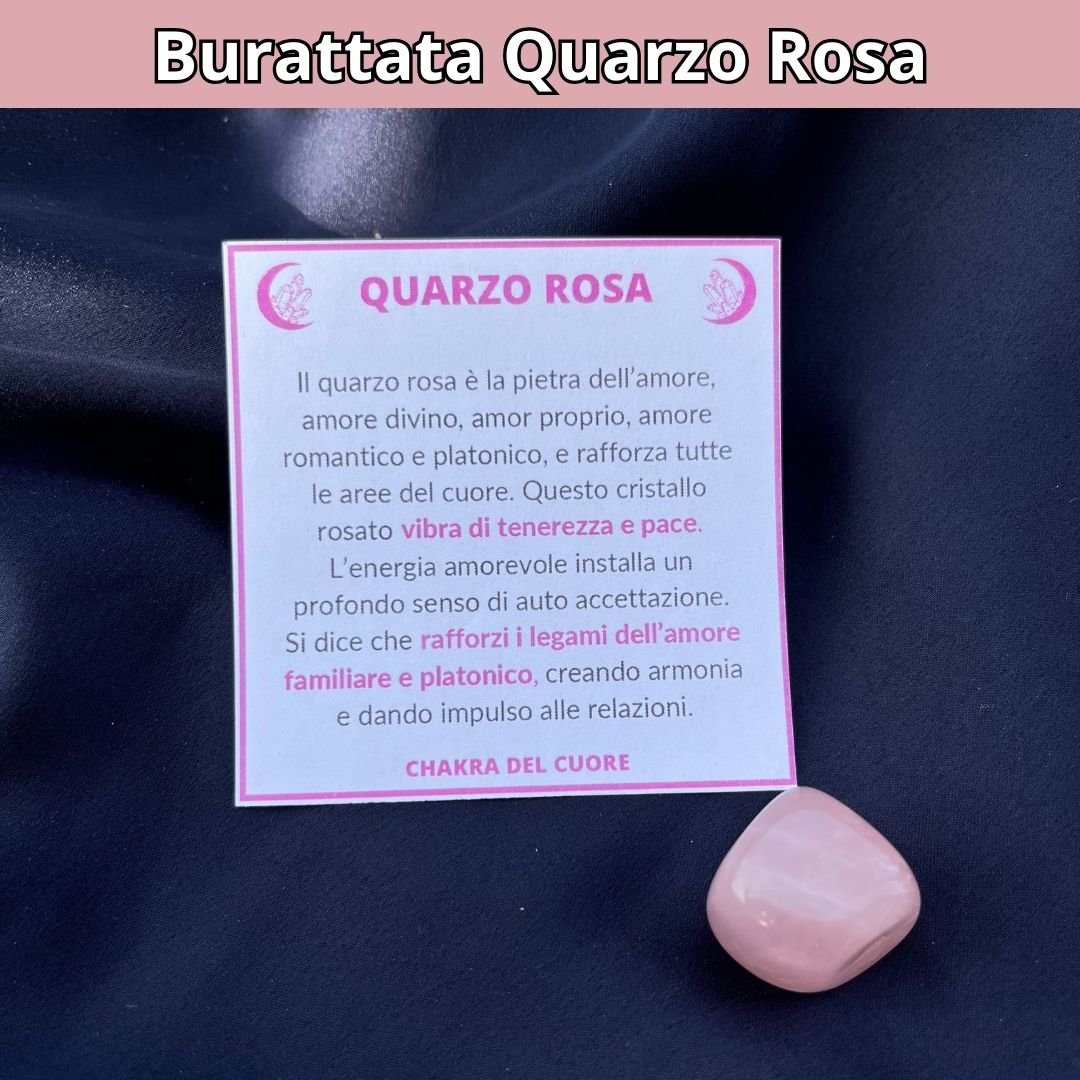 2 pietre burattato Quarzo Rosa - Zen Home