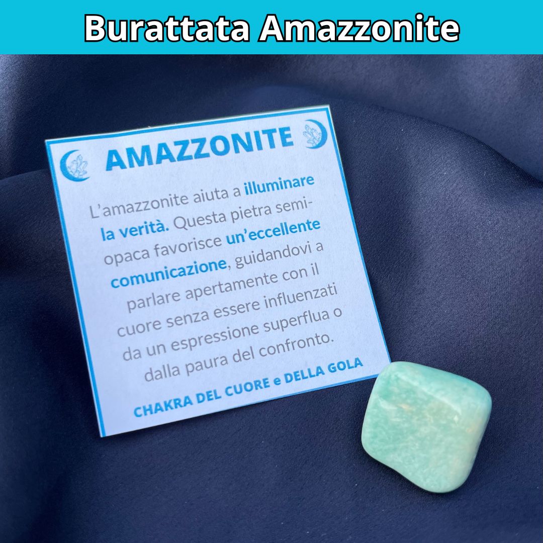 AMAZZONITE - Pietra naturale burattata - Zen Home