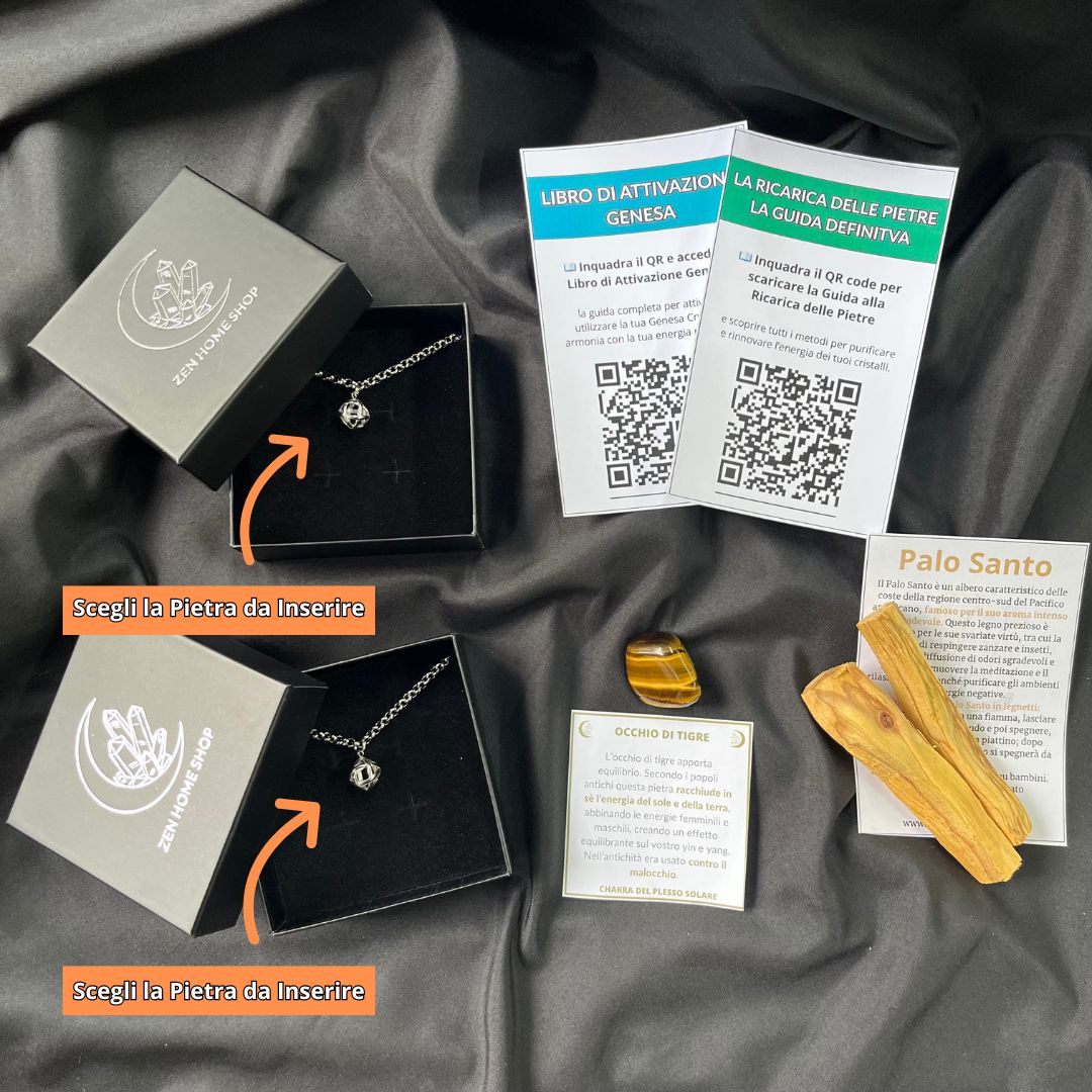 Bracciale con charm genesa in acciaio inossidabile - Zen Home