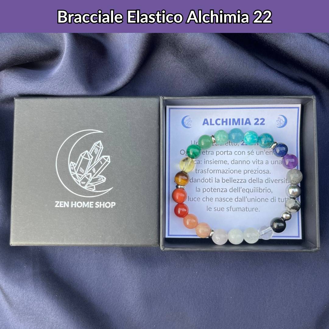 Bracciale elastico con pietra naturale Alchimia 22 - Zen Home