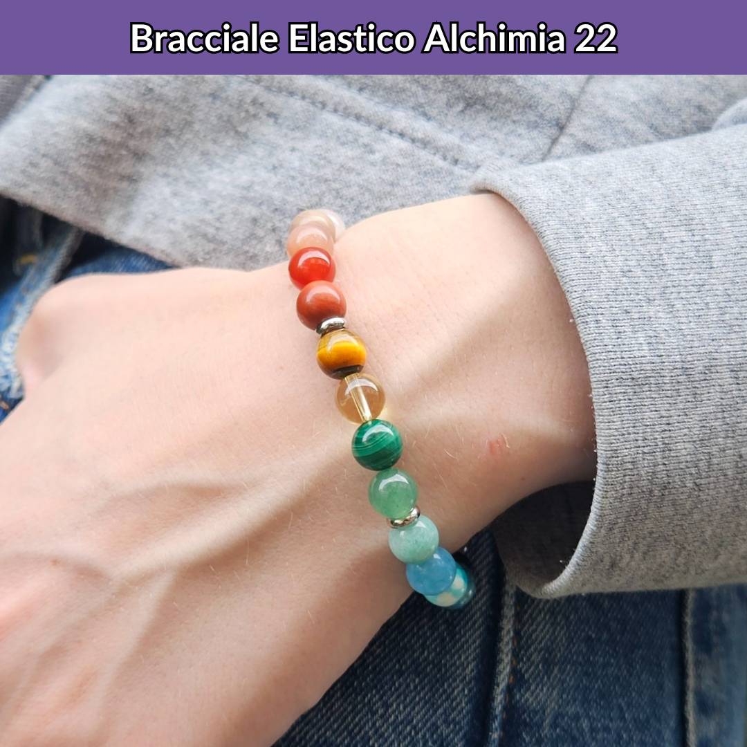 Bracciale elastico con pietra naturale Alchimia 22 - Zen Home