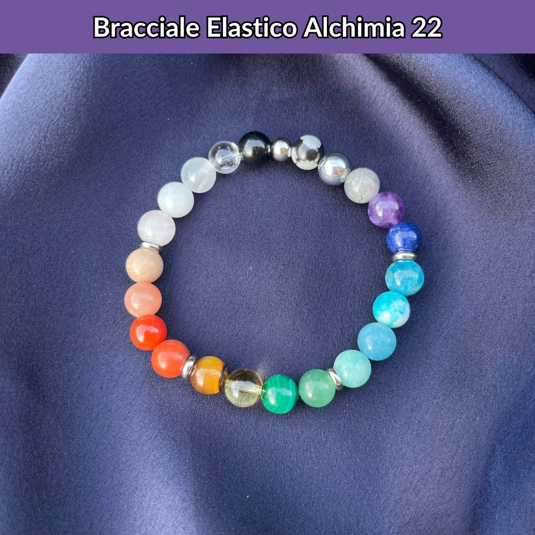 Bracciale elastico con pietra naturale Alchimia 22 - Zen Home