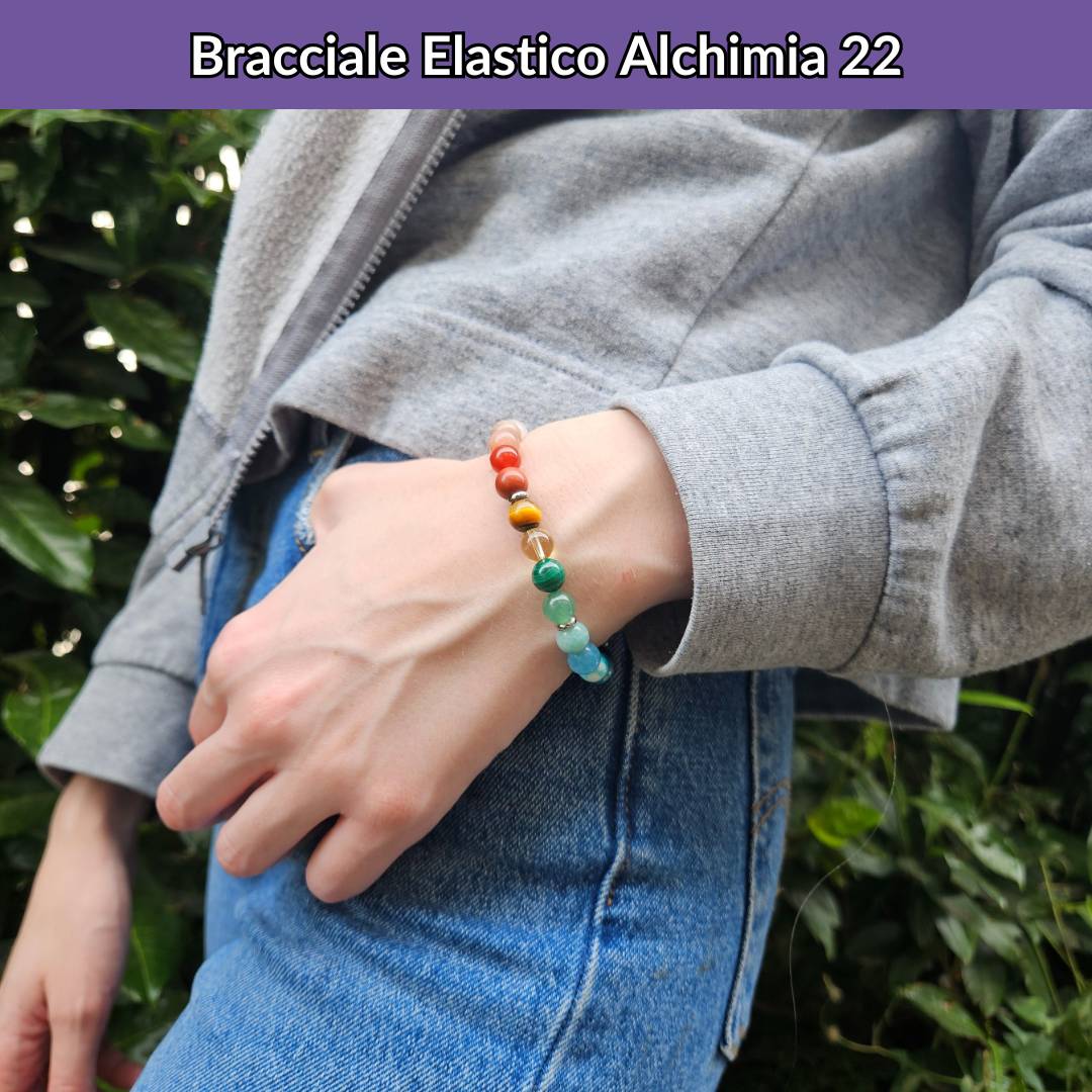 Bracciale elastico con pietra naturale Alchimia 22 - Zen Home