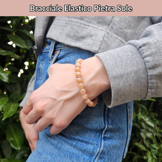 Bracciale elastico con pietra naturale Pietra Sole - Zen Home