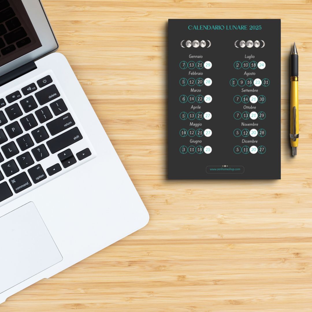 Calendario Lunare 2025 per ricarica delle pietre - Zen Home