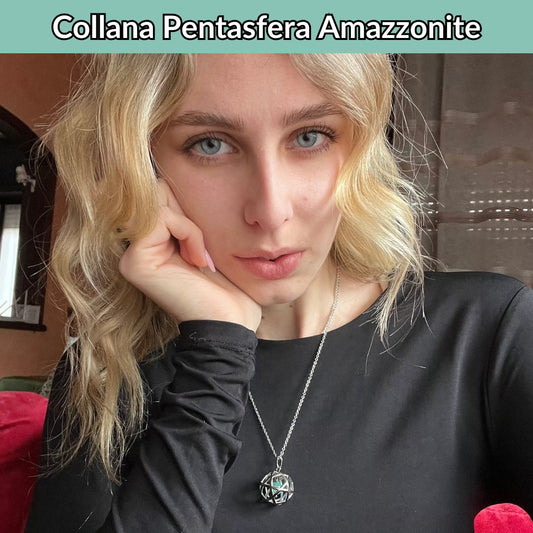 Ciondolo Pentasfera Con Pietra Naturale - Zen Home