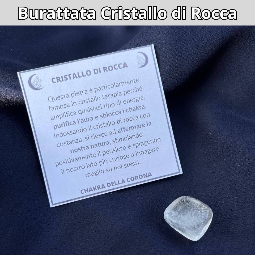 Cristallo di Rocca - Pietra naturale burattata - Zen Home