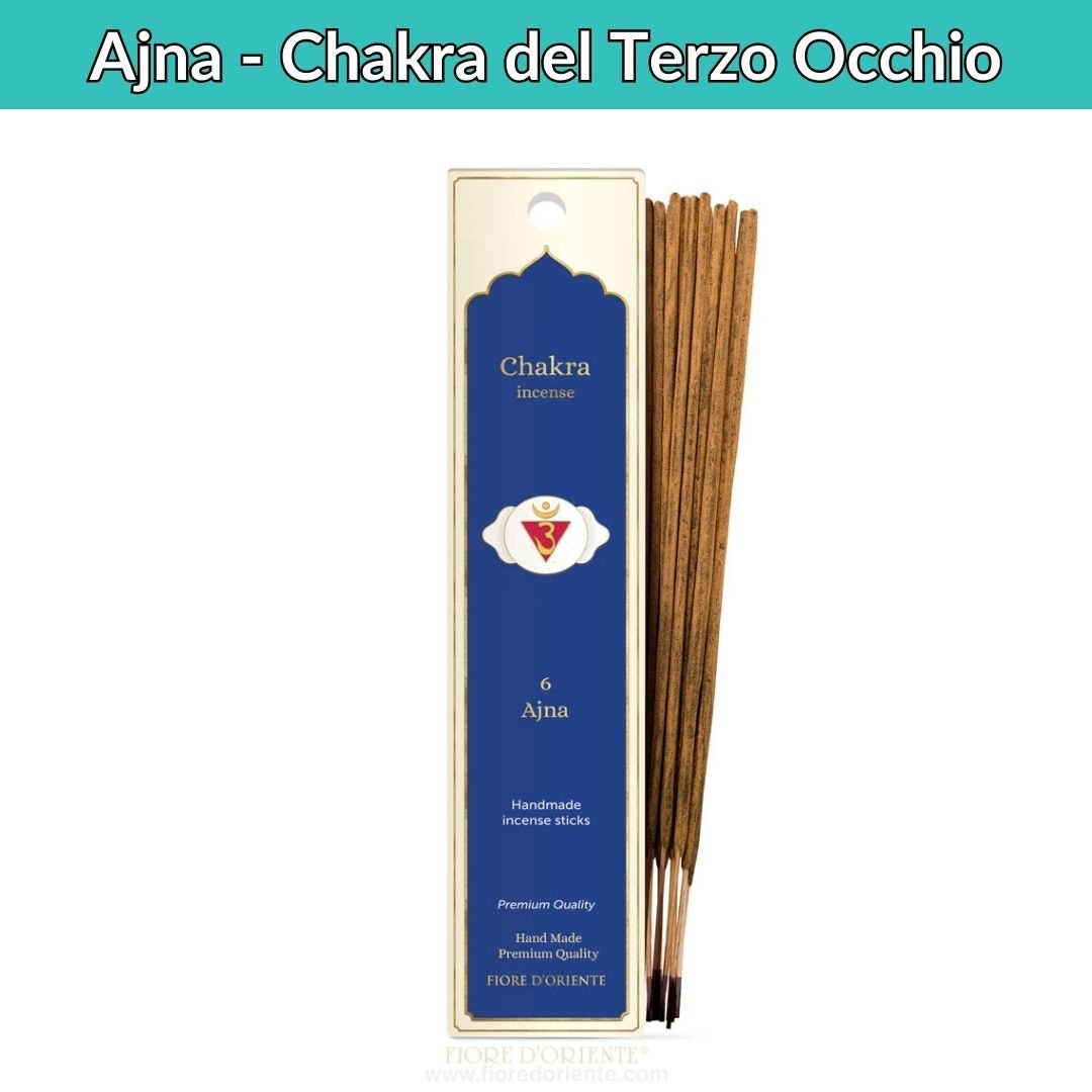Incenso Naturale sesto chakra Ajna 20 stick (40g) - Zen Home