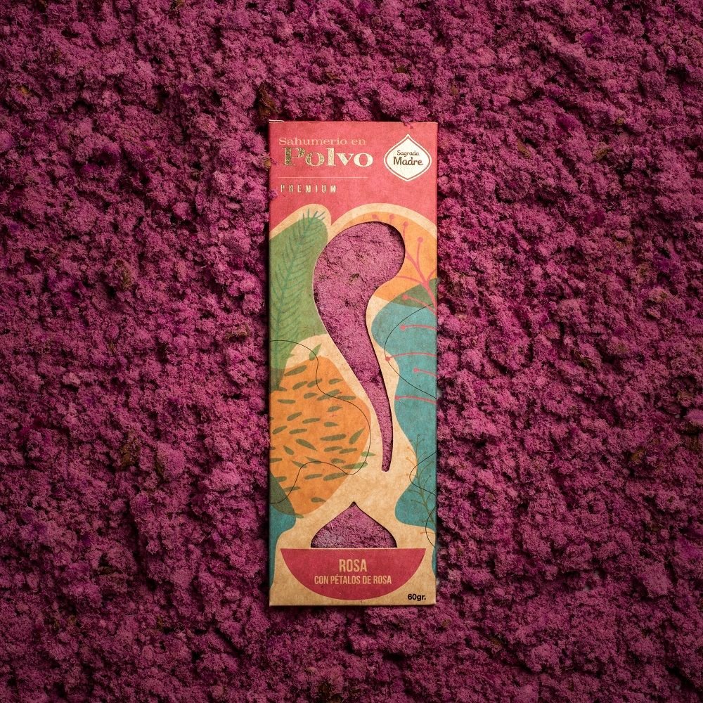 Polvere di incenso alla Rosa - Sagrada Madre – 60 gr - Zen Home