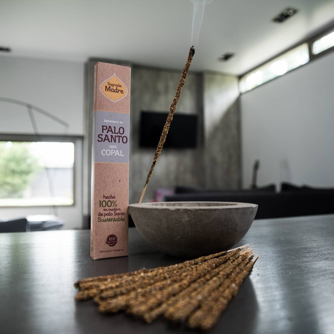 Sagrada Madre - Bastoncini di incenso Palo Santo e Copale, 8 pz - Zen Home