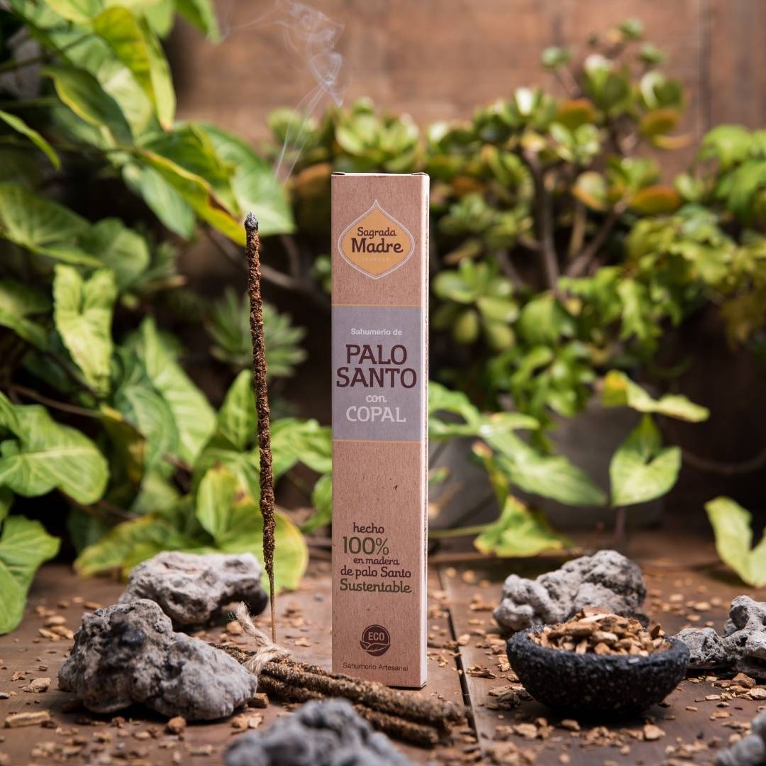 Sagrada Madre - Bastoncini di incenso Palo Santo e Copale, 8 pz - Zen Home