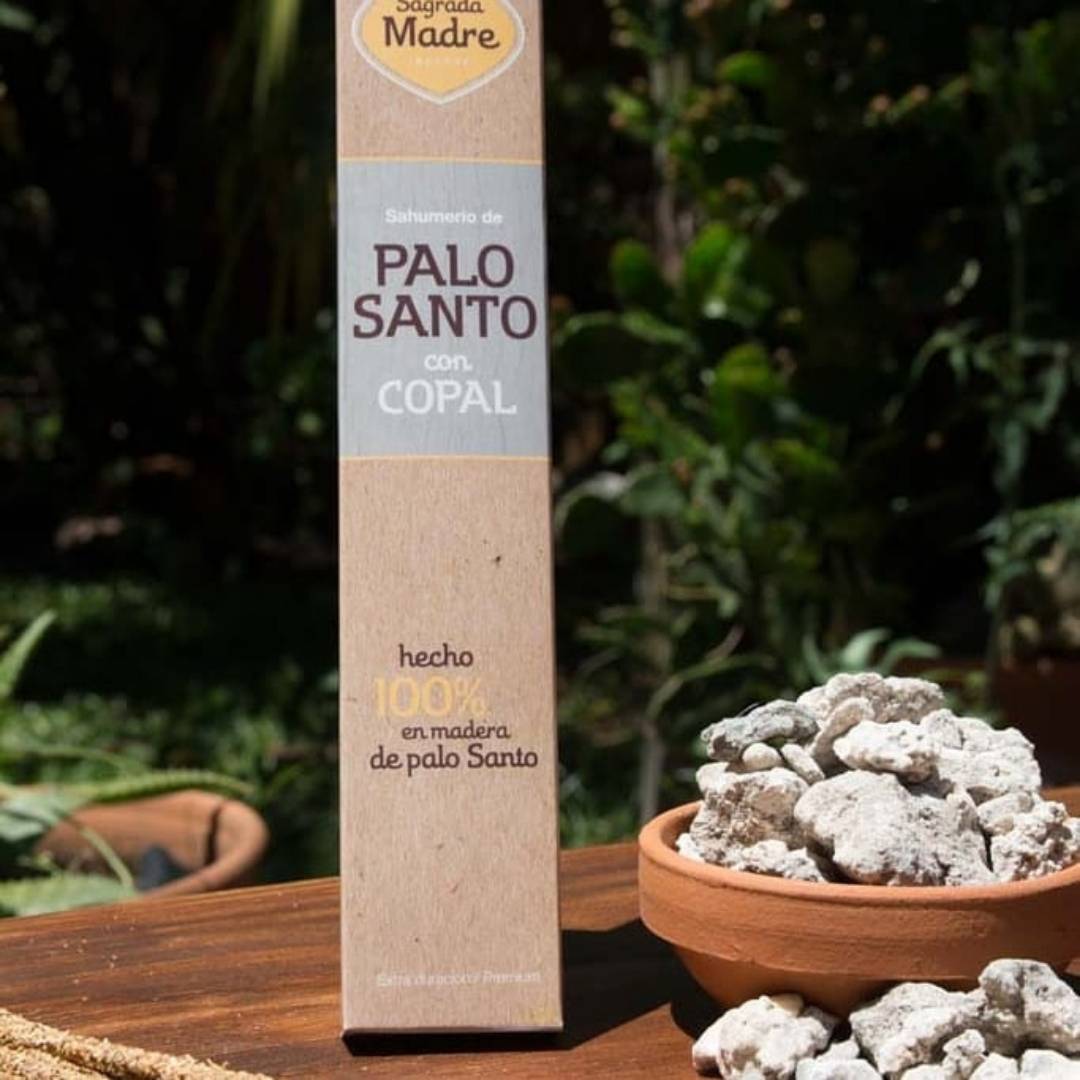 Sagrada Madre - Bastoncini di incenso Palo Santo e Copale, 8 pz - Zen Home
