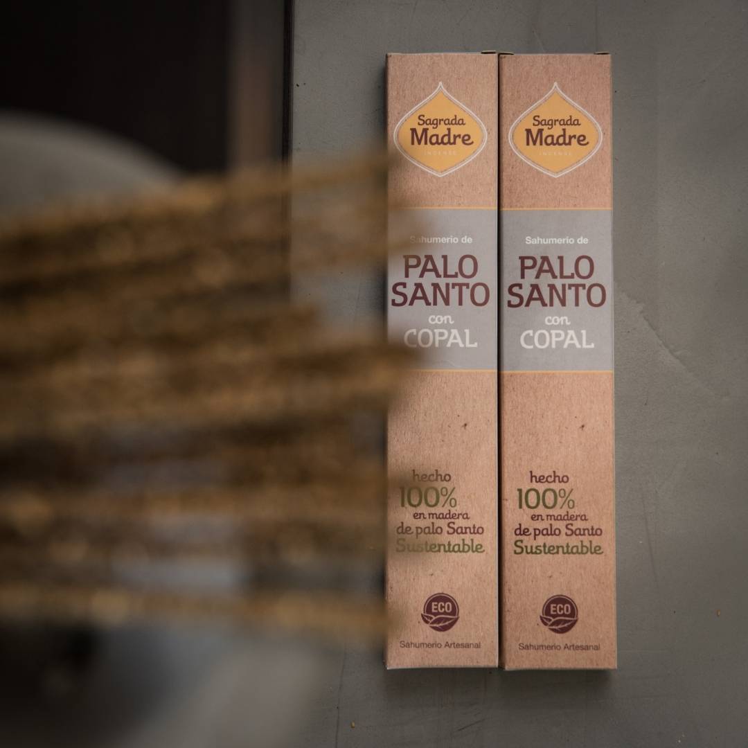 Sagrada Madre - Bastoncini di incenso Palo Santo e Copale, 8 pz - Zen Home