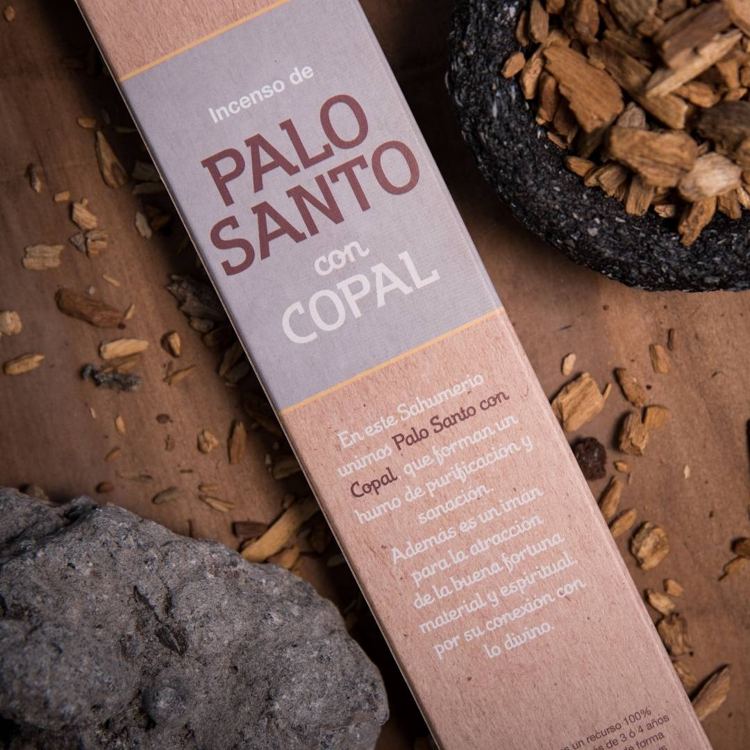 Sagrada Madre - Bastoncini di incenso Palo Santo e Copale, 8 pz - Zen Home