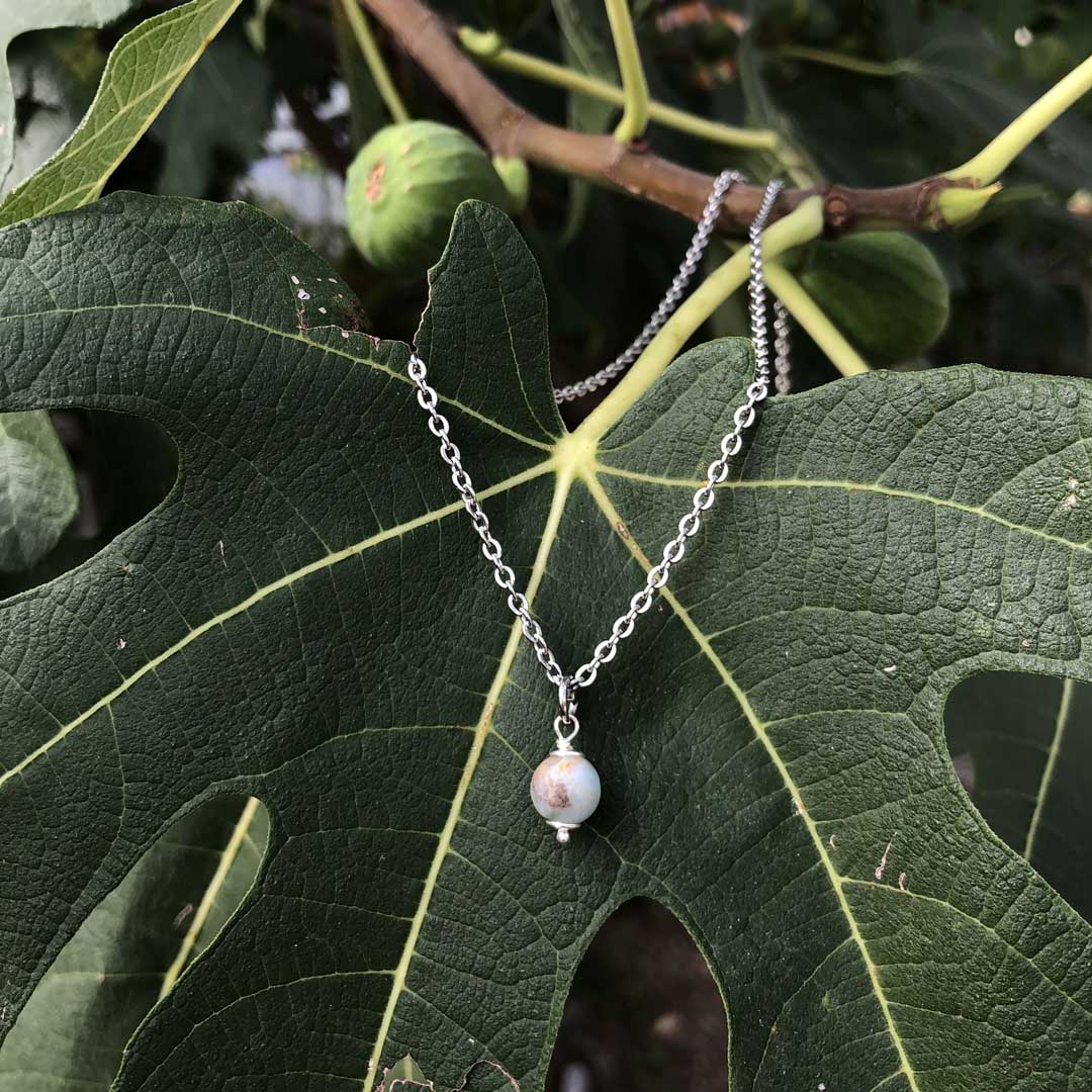 AMAZZONITE - Collana regolabile in acciaio inossidabile free nickel - Zen Home