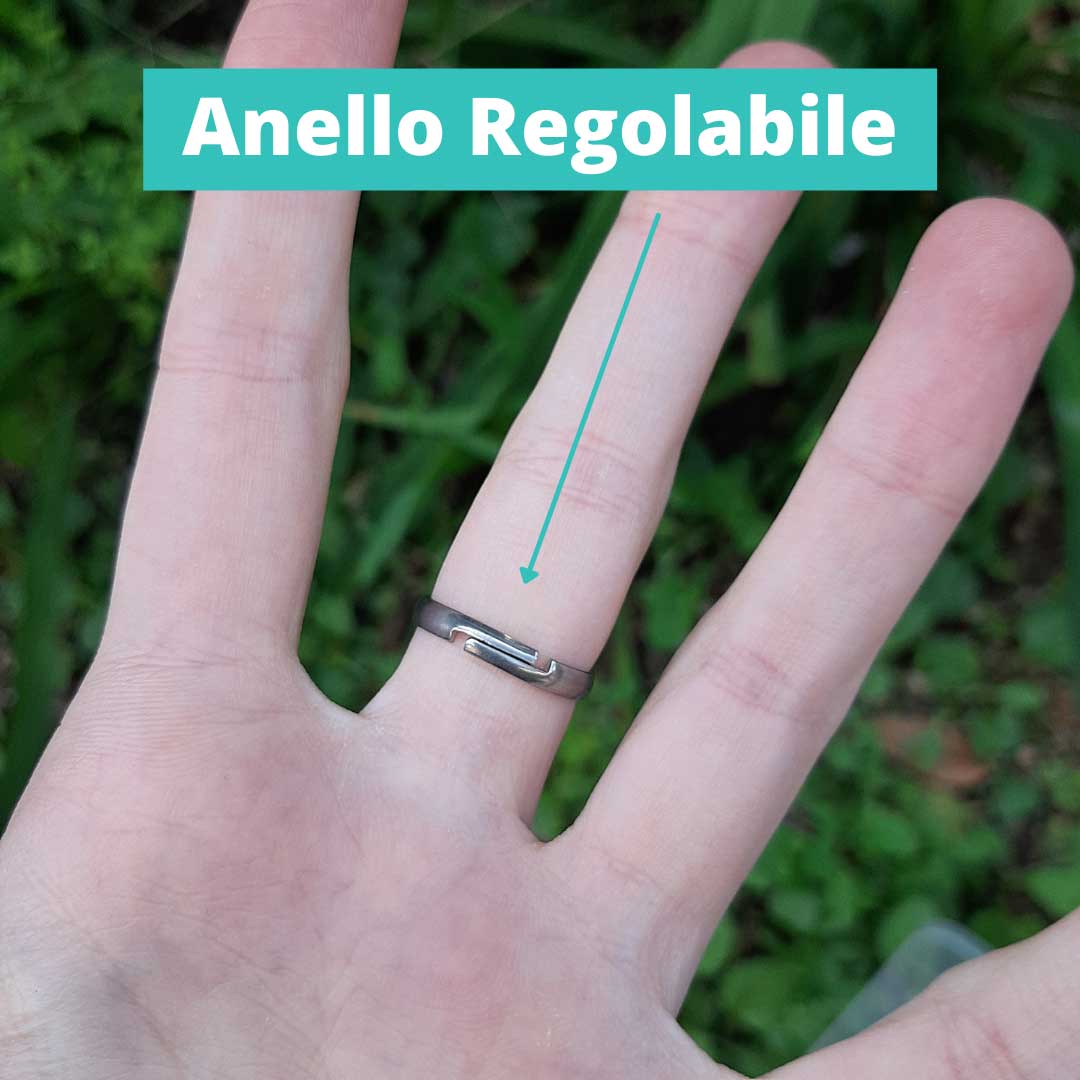 APATITE - Anello in acciaio inossidabile free nickel da 8 mm - Zen Home