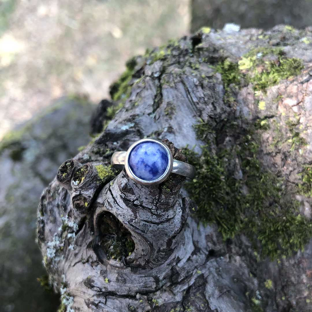 SODALITE - Anello in acciaio inossidabile free nickel - Zen Home