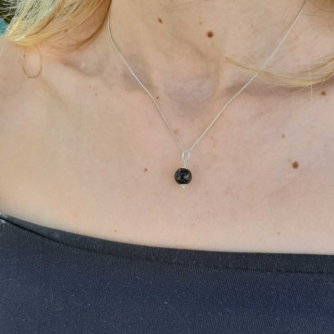 TORMALINA NERA - Collana in Argento 925 - Zen Home