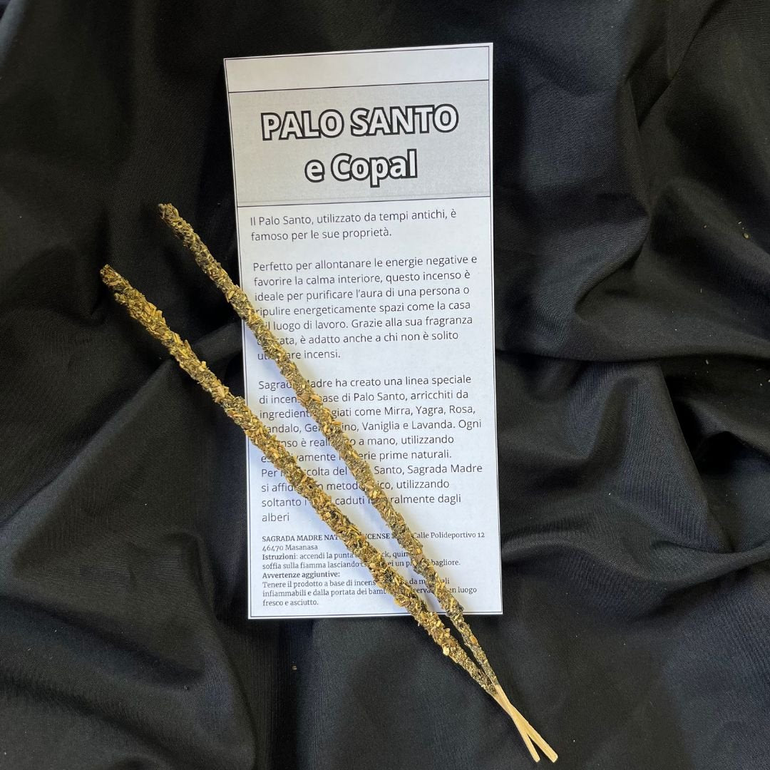 2 Stick di Incenso Naturale Palo Santo e Copal - Zen Home