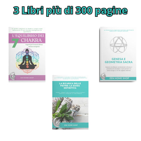 Set di libri sulla Cristalloterapia e la ricarica delle pietre