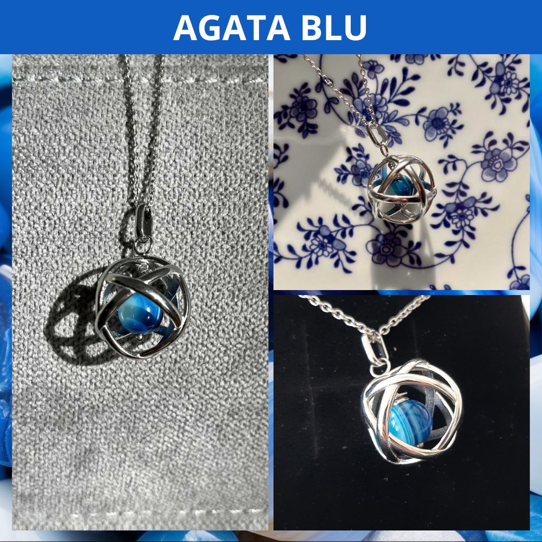 Collana con ciondolo Genesa Con Pietra Naturale