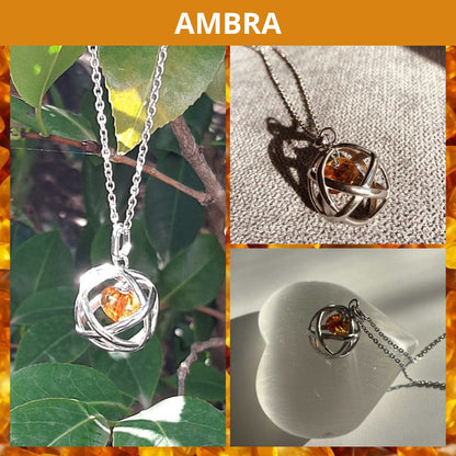 Collana con ciondolo Genesa Con Pietra Naturale
