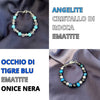 Bracciale Regolabile Tripla Energia Naturale in acciaio inossidabile