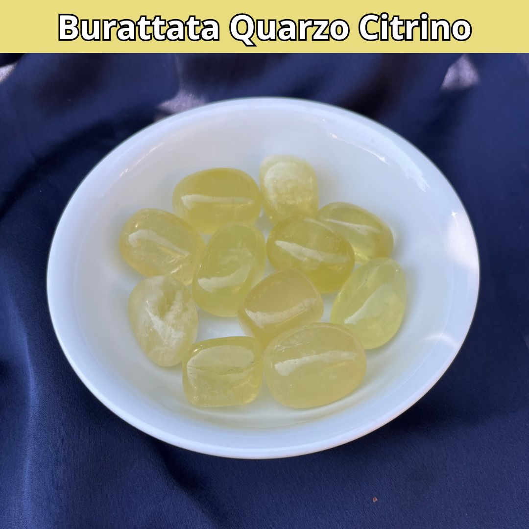 Quarzo Citrino - Pietra naturale burattata
