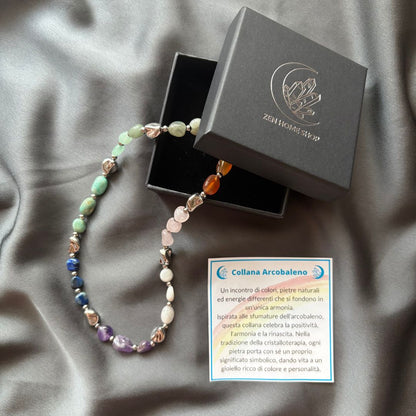 Collana Luce Arcobaleno con Pietre Naturali