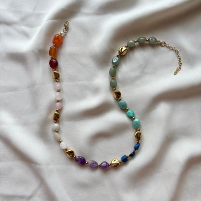 Collana Luce Arcobaleno con Pietre Naturali