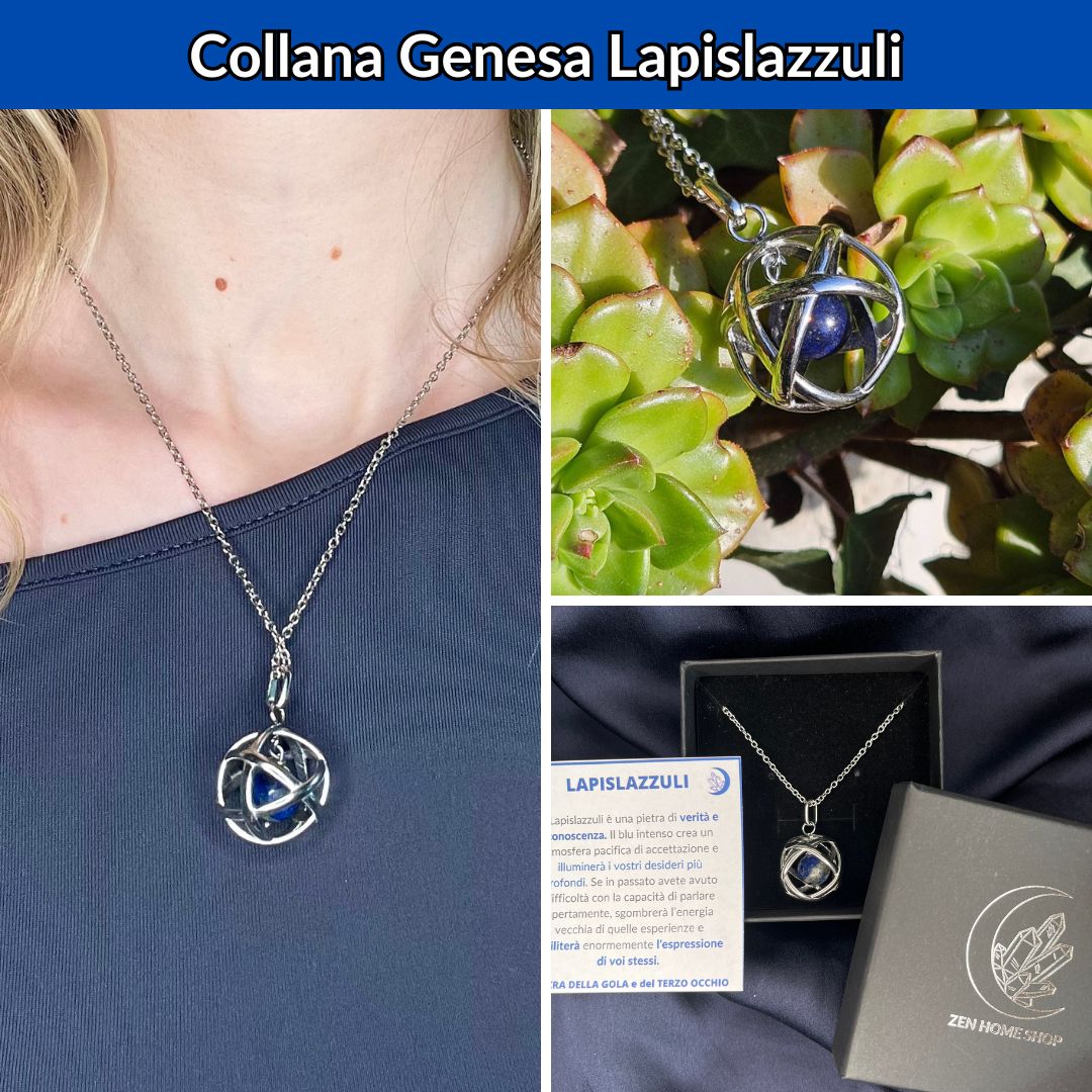 Set collane genesa con pietra naturale