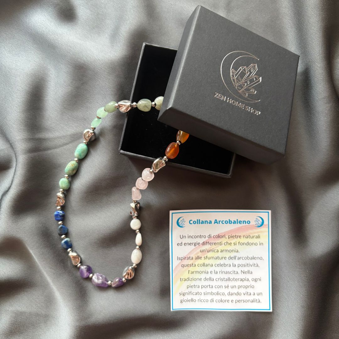 Collana Luce Arcobaleno con Pietre Naturali