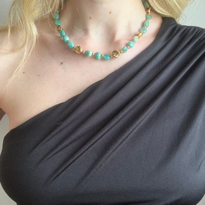 Collana Luce Pietra Naturale Amazzonite