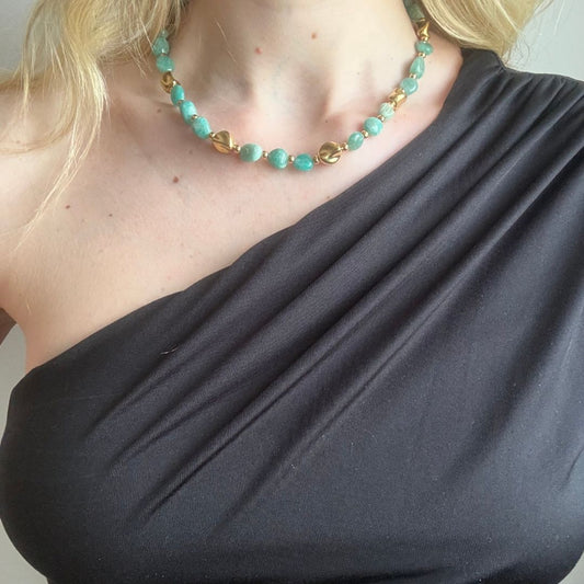 Collana Luce Pietra Naturale Amazzonite