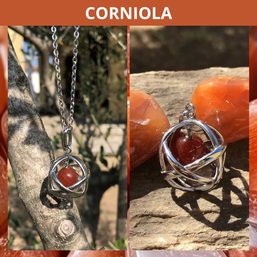 Collana con ciondolo Genesa Con Pietra Naturale