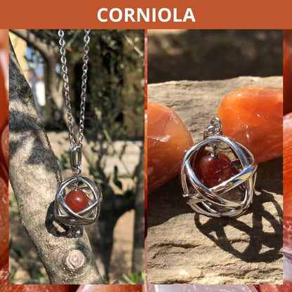 Collana con ciondolo Genesa Con Pietra Naturale