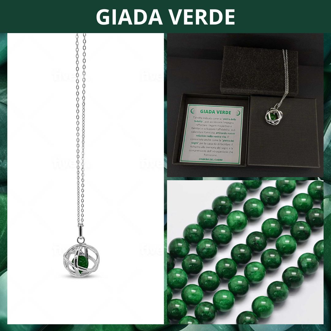 Collana con ciondolo Genesa Con Pietra Naturale