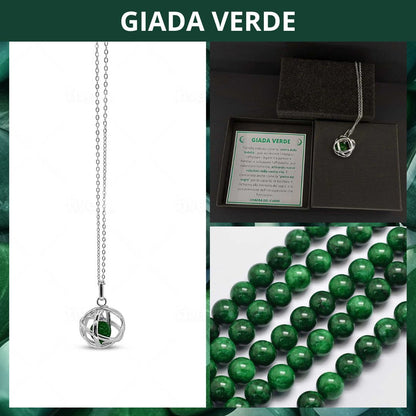 Collana con ciondolo Genesa Con Pietra Naturale