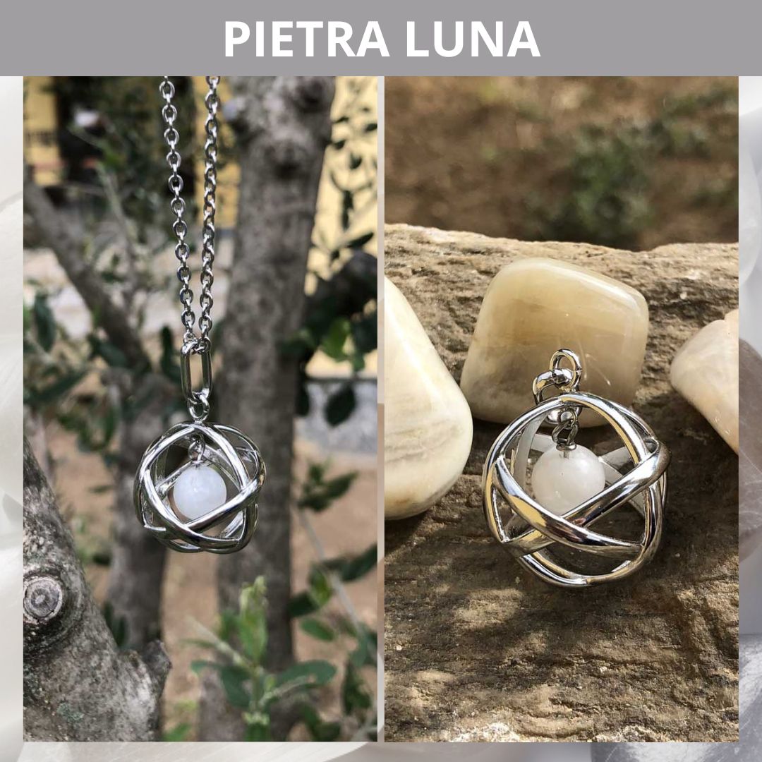 Collana con ciondolo Genesa Con Pietra Naturale