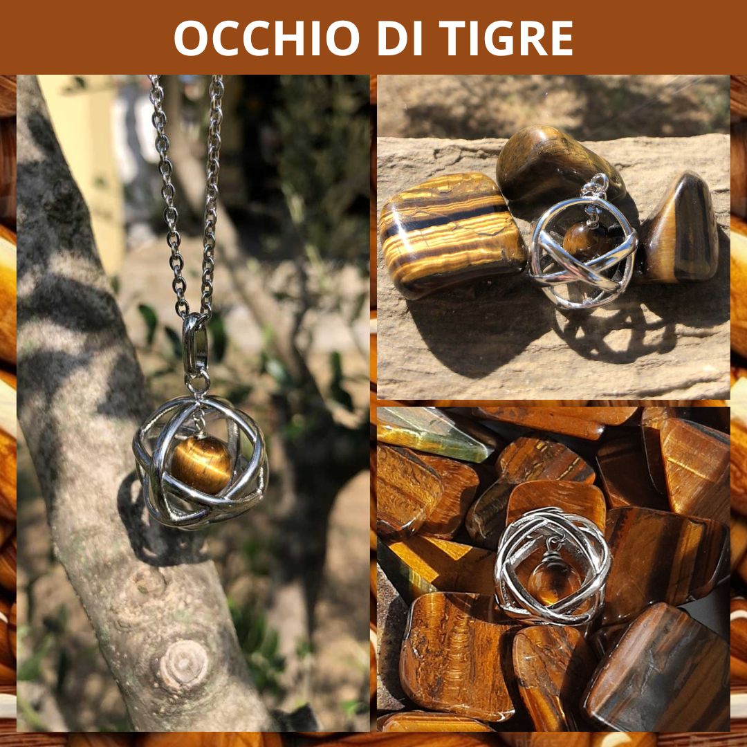Collana con ciondolo Genesa Con Pietra Naturale