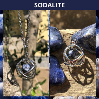 Collana con ciondolo Genesa Con Pietra Naturale