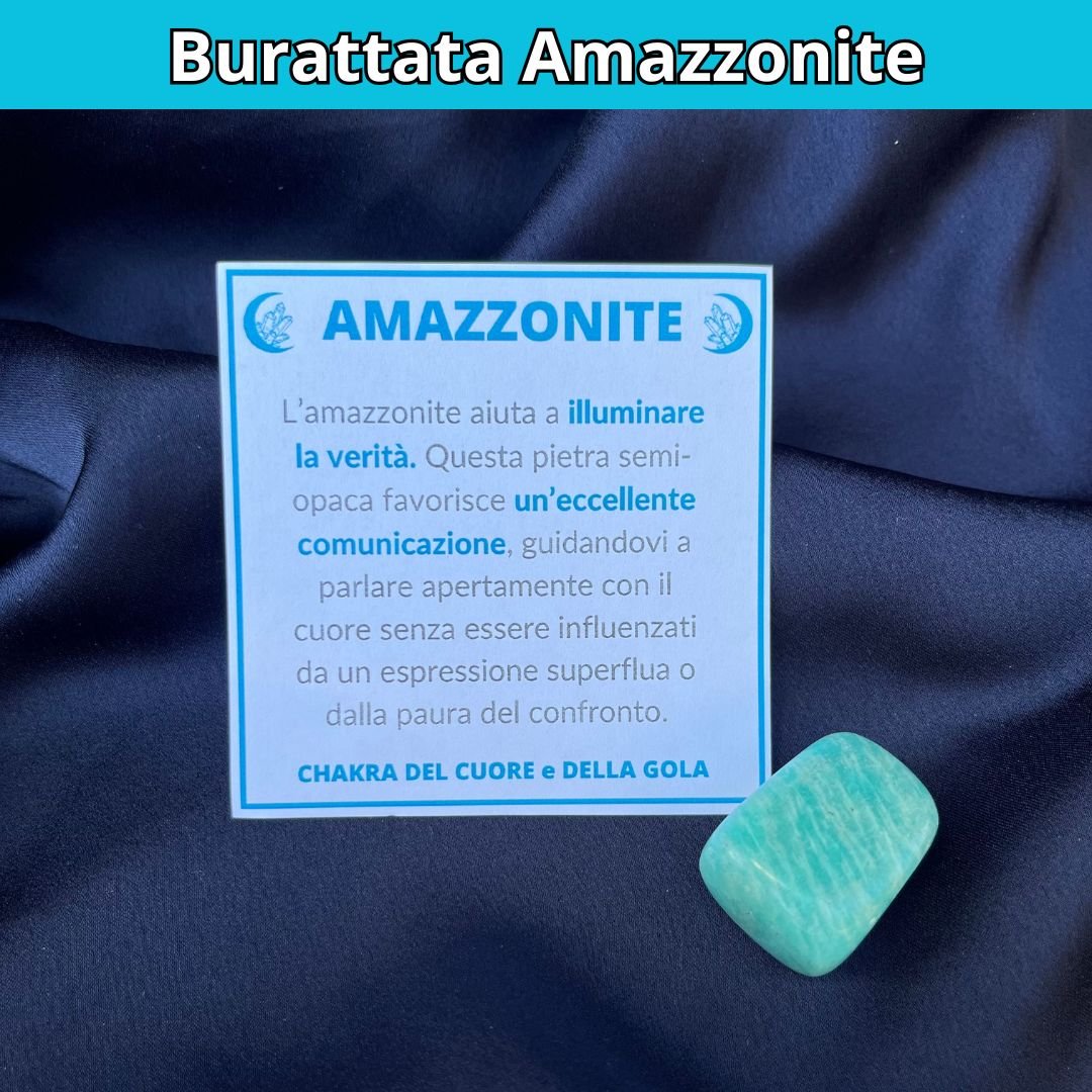 AMAZZONITE - Pietra naturale burattata - Zen Home