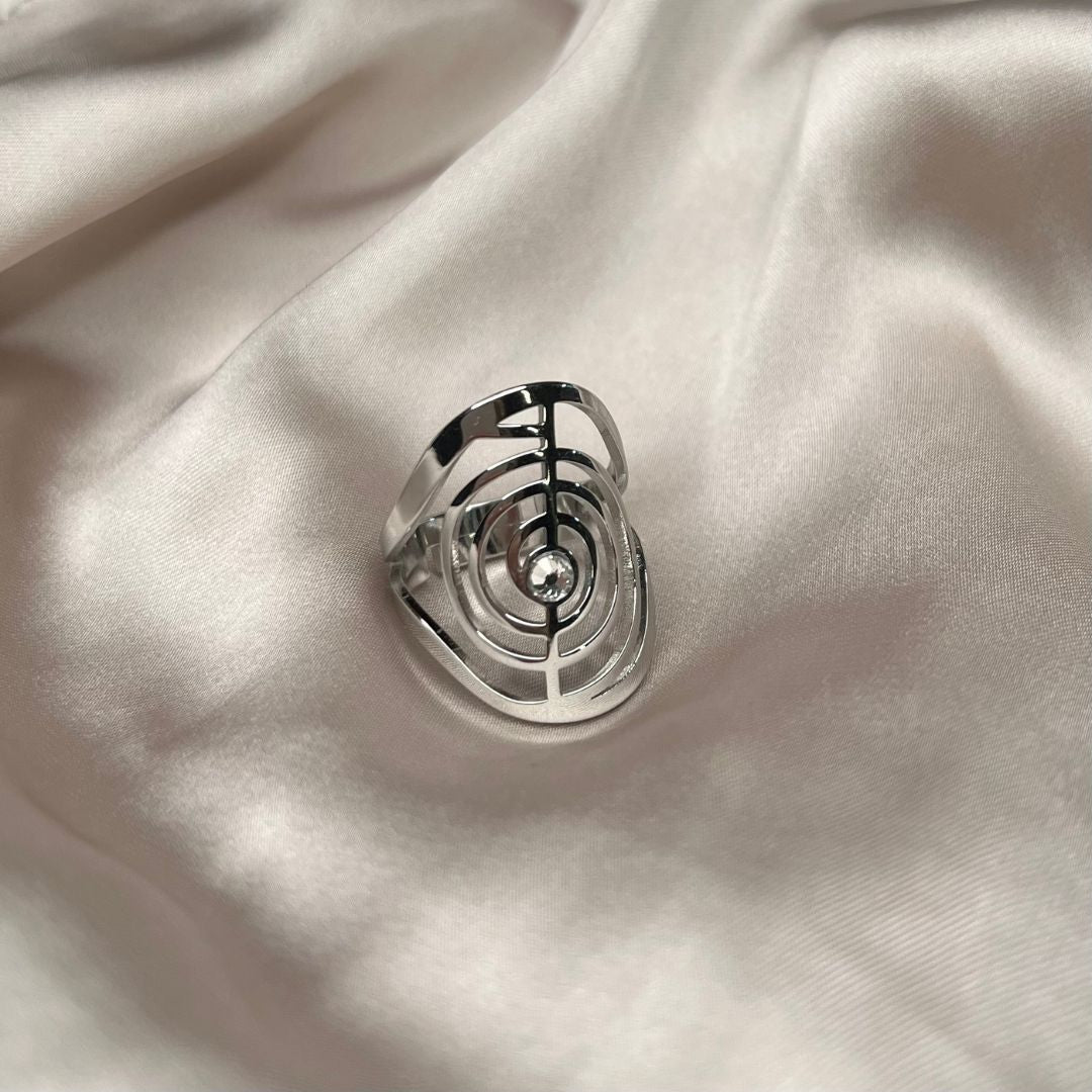 Anello in Acciaio Inossidabile con Simbolo Choku Rei - Zen Home