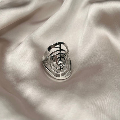 Anello in Acciaio Inossidabile con Simbolo Choku Rei - Zen Home