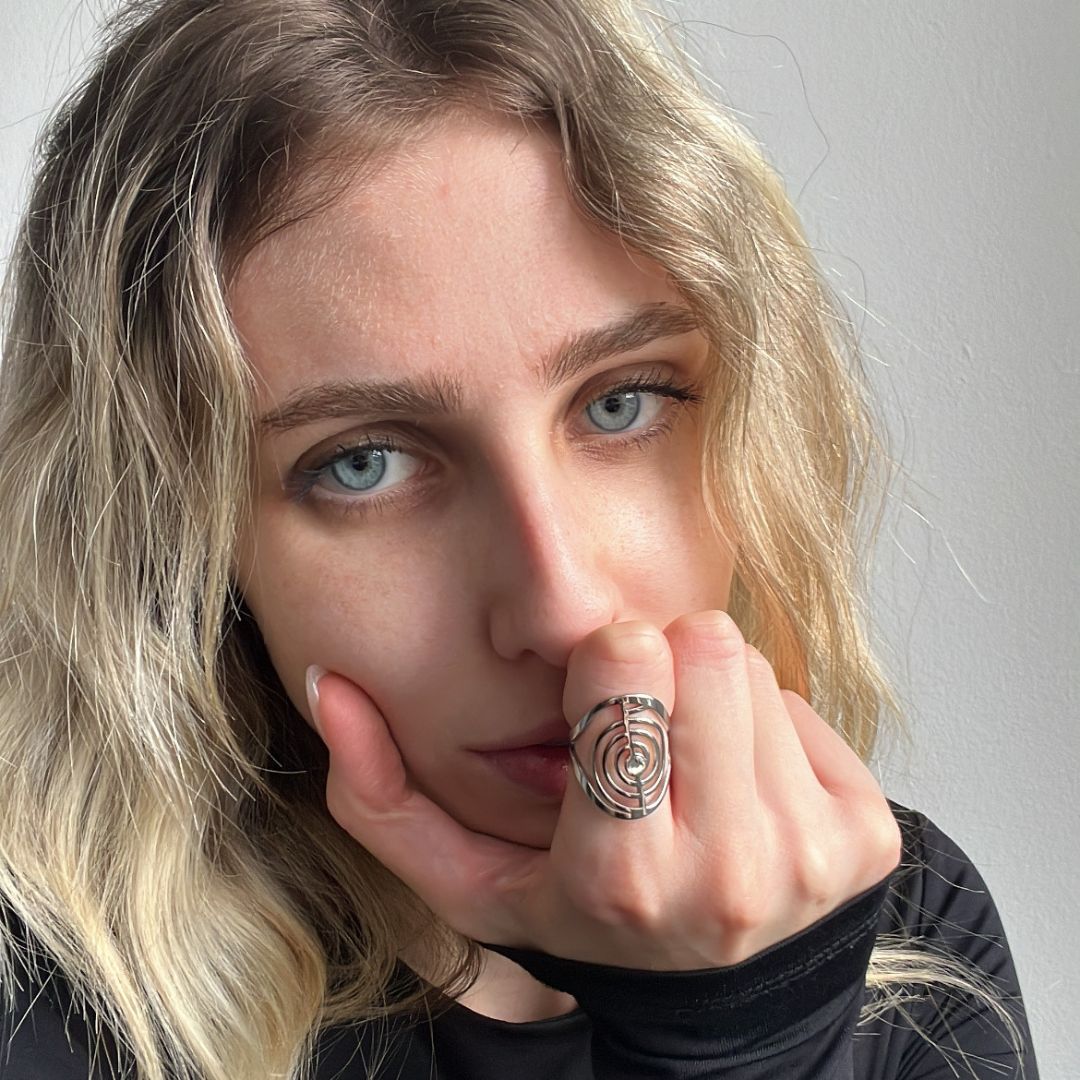 Anello in Acciaio Inossidabile con Simbolo Choku Rei - Zen Home