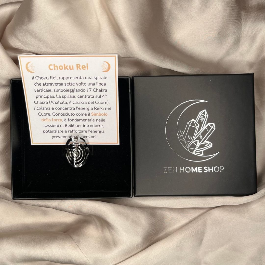 Anello in Acciaio Inossidabile con Simbolo Choku Rei - Zen Home