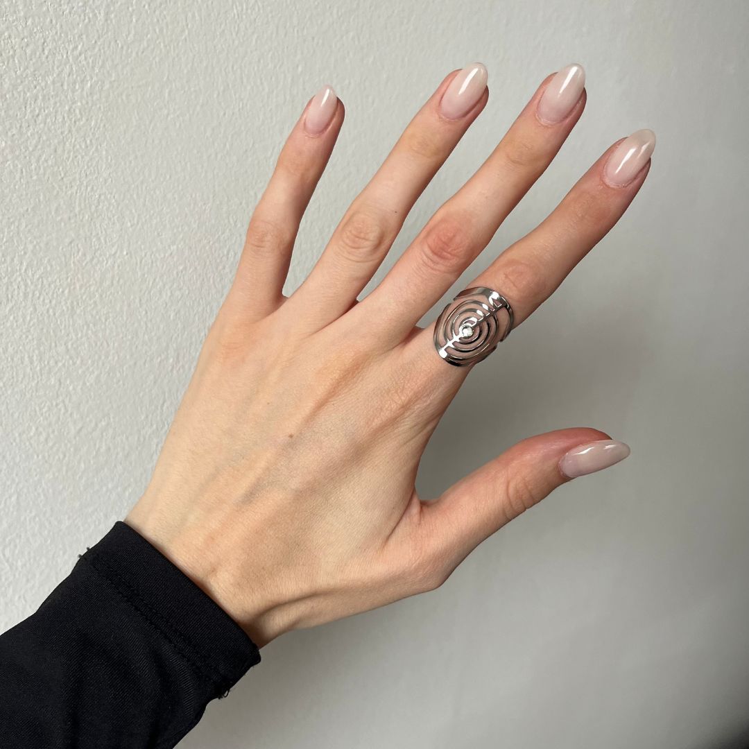 Anello in Acciaio Inossidabile con Simbolo Choku Rei - Zen Home