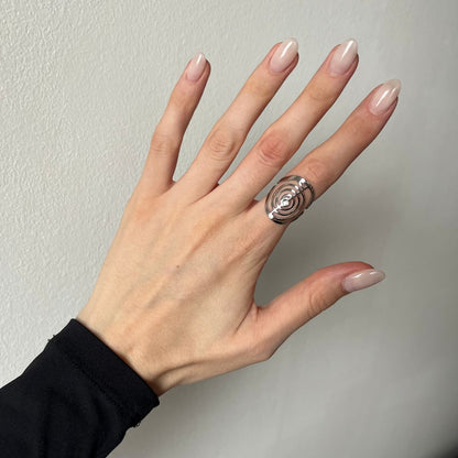 Anello in Acciaio Inossidabile con Simbolo Choku Rei - Zen Home