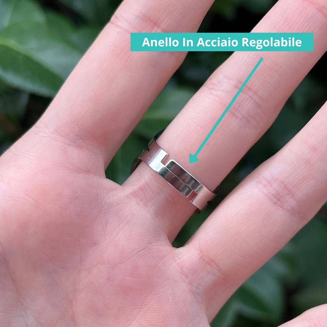 Anello in Acciaio Inossidabile con Simbolo Choku Rei - Zen Home