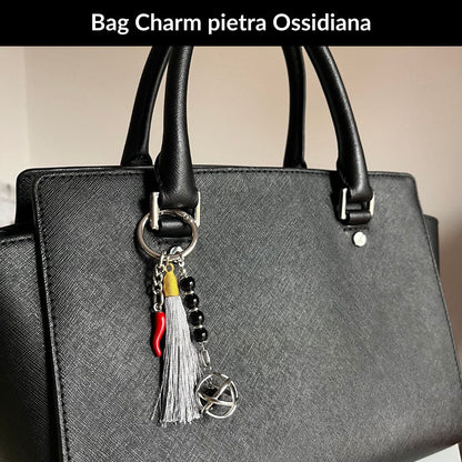 Bag charm genesa con pietra naturale e peperoncino - Zen Home